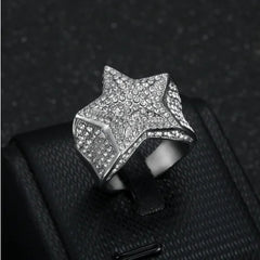 Men's Hip Hop Star Ring