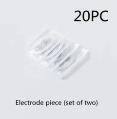 Set of two electrode pieces with '20PC' and 'Electrode piece (set of two)' text on a light gray background.