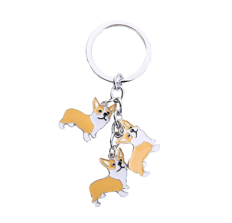 Dog Metal Keychain
