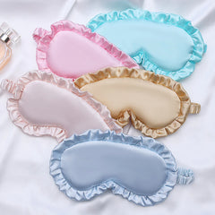 Silk Ruffle Sleep Eye Mask