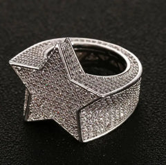 Men's Hip Hop Star Ring
