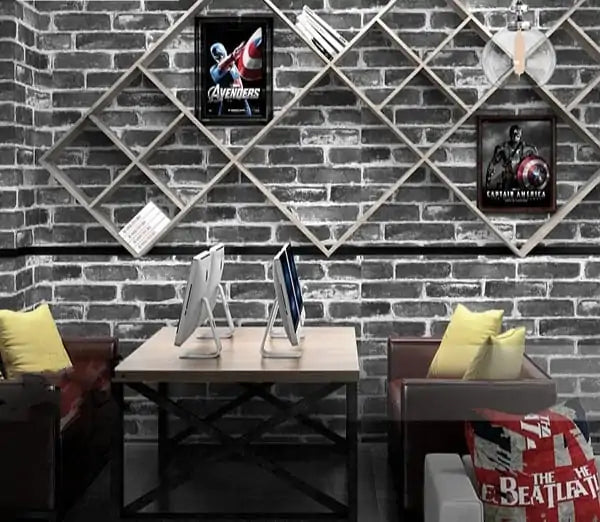 Vintage Faux Brick Wallpaper