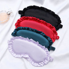 Silk Ruffle Sleep Eye Mask