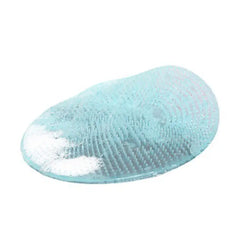 Blue silicone mat with textured surface on a white background