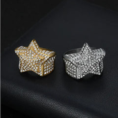 Men's Hip Hop Star Ring
