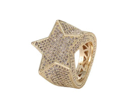 Men's Hip Hop Star Ring