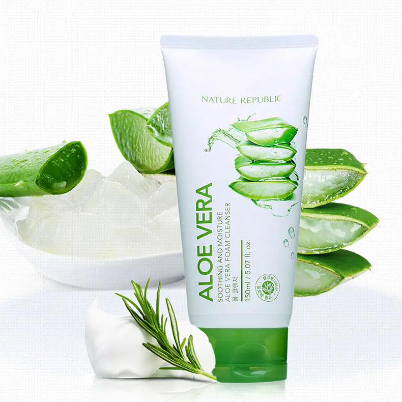 Aloe Vera Facial Foam Cleanser
