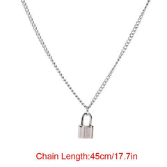 Silver Padlock Necklace