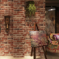 Vintage Faux Brick Wallpaper