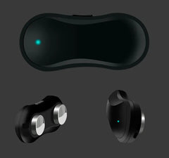 Black anti-snoring device on a dark background