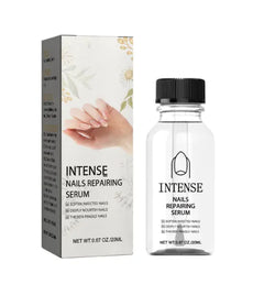 Intense Nails Repairing Serum bottle and packaging on a white background