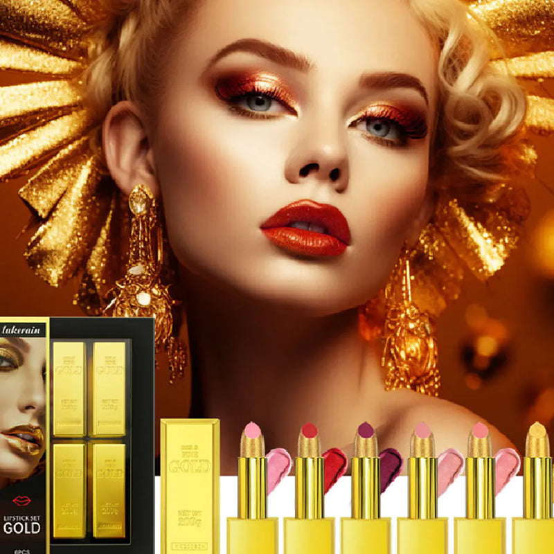 Gold Bar Lipstick Set