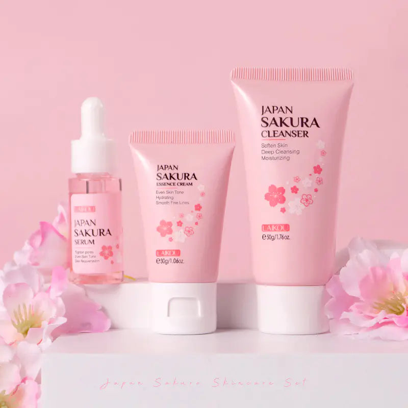 Cherry Blossom Skincare Set - 3 Piece