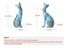Resin Cat Statue