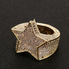 Men's Hip Hop Star Ring